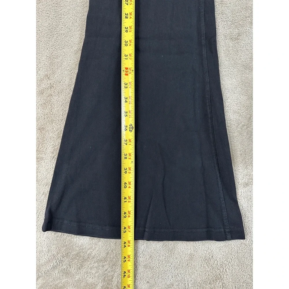 Halara Flex Denim Crossover Flare Pants Women's XLT Tall Black Athleisure NEW - Picture 11 of 13